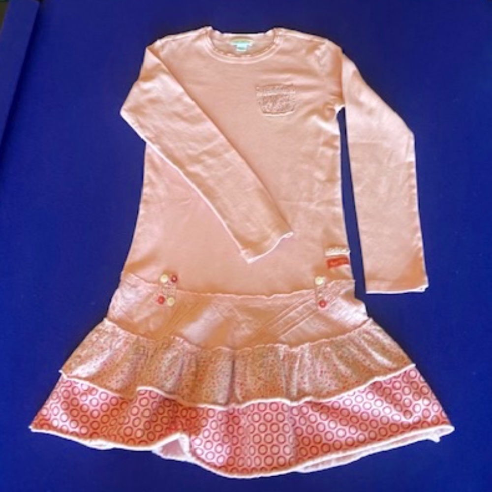 Naartjie Kid Pink Long Sleeve Dress Girls Size 10